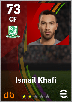 Ismail Khafi — CF, OVR 73, MAX 73
