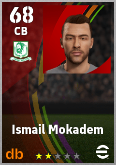 Ismail Mokadem — CB, OVR 68, MAX 68