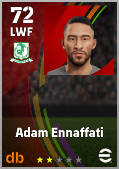 Adam Ennaffati — LWF, OVR 72, MAX 72