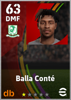 Balla Conté — DMF, OVR 63, MAX 63