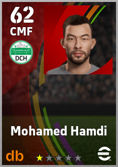 Mohamed Hamdi — CMF, OVR 62, MAX 62