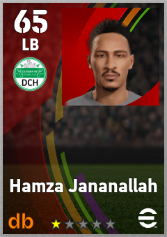 Hamza Jananallah — LB, OVR 65, MAX 65