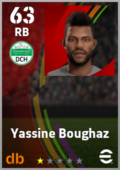 Yassine Boughaz — RB, OVR 63, MAX 63