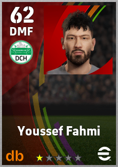 Youssef Fahmi — DMF, OVR 62, MAX 62