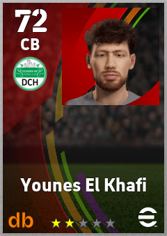 Younes El Khafi — CB, OVR 72, MAX 72