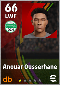 Anouar Ousserhane — LWF, OVR 66, MAX 66
