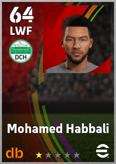 Mohamed Habbali — LWF, OVR 64, MAX 64