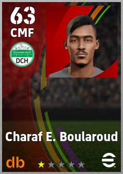 Charaf E. Boularoud — CMF, OVR 63, MAX 63