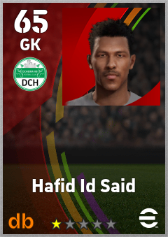 Hafid Id Said — GK, OVR 65, MAX 65