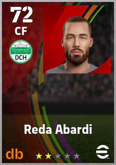 Reda Abardi — CF, OVR 72, MAX 72