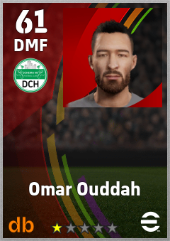 Omar Ouddah — DMF, OVR 61, MAX 61