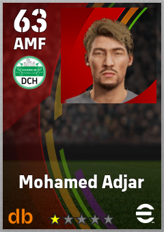 Mohamed Adjar — AMF, OVR 63, MAX 63