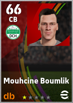 Mouhcine Boumlik — CB, OVR 66, MAX 66