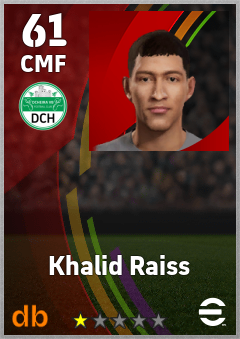 Khalid Raiss — CMF, OVR 61, MAX 61
