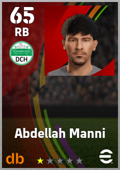 Abdellah Manni — RB, OVR 65, MAX 65