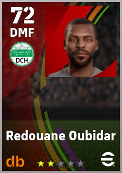 Redouane Oubidar — DMF, OVR 72, MAX 72