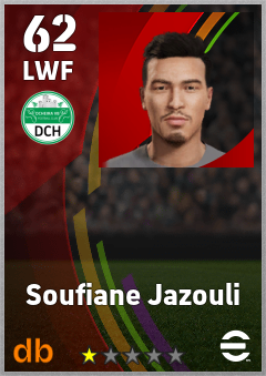 Soufiane Jazouli — LWF, OVR 62, MAX 62
