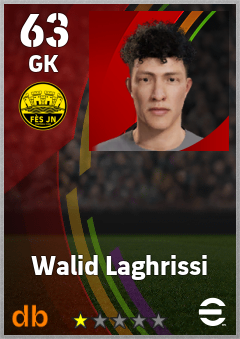 Walid Laghrissi — GK, OVR 63, MAX 63
