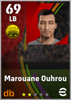 Marouane Ouhrou — LB, OVR 69, MAX 69