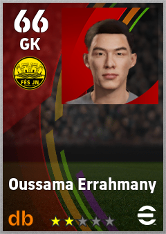 Oussama Errahmany — GK, OVR 66, MAX 66