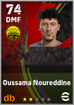 Oussama Noureddine — DMF, OVR 74, MAX 74