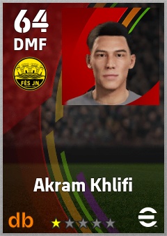 Akram Khlifi — DMF, OVR 64, MAX 64