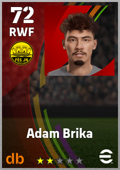 Adam Brika — RWF, OVR 72, MAX 72