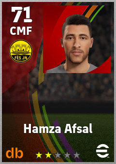 Hamza Afsal eFootball player card