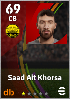 Saad Ait Khorsa — CB, OVR 69, MAX 69