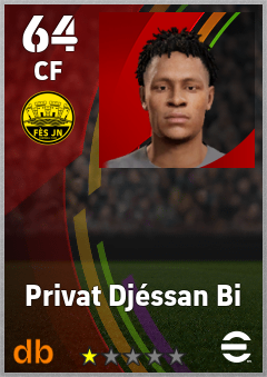 Privat Djéssan Bi — CF, OVR 64, MAX 64