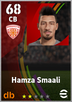 Hamza Smaali — CB, OVR 68, MAX 68