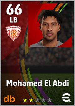 Mohamed El Abdi — LB, OVR 66, MAX 66