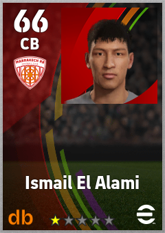 Ismail El Alami — CB, OVR 66, MAX 66