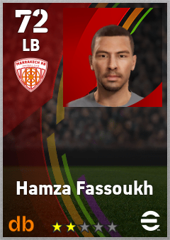 Hamza Fassoukh — LB, OVR 72, MAX 72