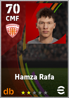 Hamza Rafa — CMF, OVR 70, MAX 70