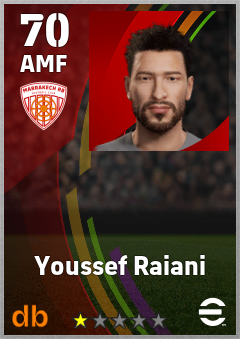 Youssef Raiani — AMF, OVR 70, MAX 70