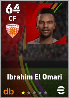 Ibrahim El Omari — CF, OVR 64, MAX 64