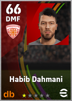 Habib Dahmani — DMF, OVR 66, MAX 66