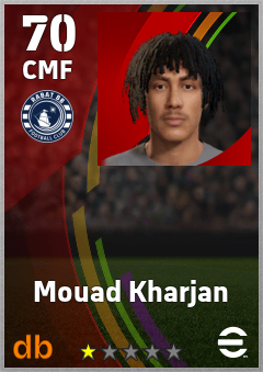 Mouad Kharjan — CMF, OVR 70, MAX 70