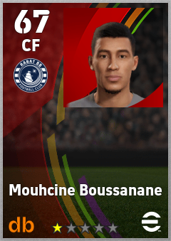 Mouhcine Boussanane — CF, OVR 67, MAX 67