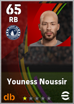 Youness Noussir — RB, OVR 65, MAX 65