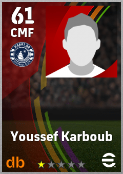 Youssef Karboub — CMF, OVR 61, MAX 61