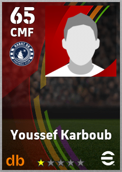 Youssef Karboub — CMF, OVR 65, MAX 65