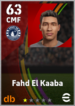Fahd El Kaaba — CMF, OVR 63, MAX 63