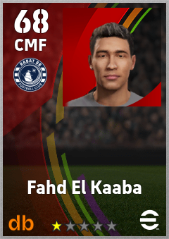 Fahd El Kaaba — CMF, OVR 68, MAX 68