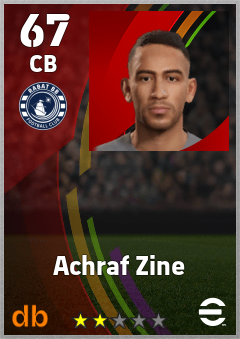 Achraf Zine eFootball player card