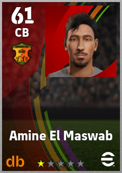 Amine El Maswab — CB, OVR 61, MAX 61
