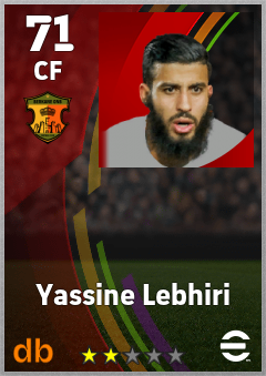 Yassine Lebhiri — CF, OVR 71, MAX 71