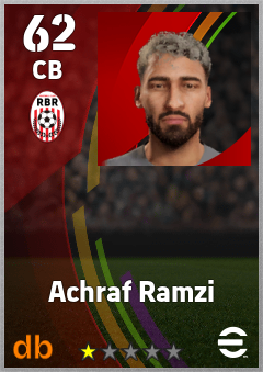 Achraf Ramzi — CB, OVR 62, MAX 62