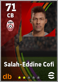 Salah-Eddine Cofi — CB, OVR 71, MAX 71
